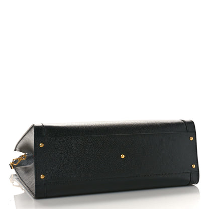 Gucci Wonka Grain Calfskin Large Diana Tote Bag Black 4 of 8