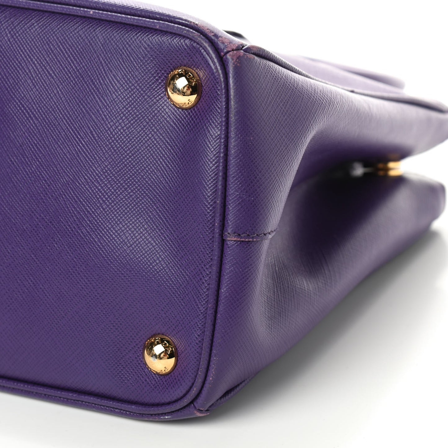 Saffiano Small Galleria Double Zip Tote Viola
