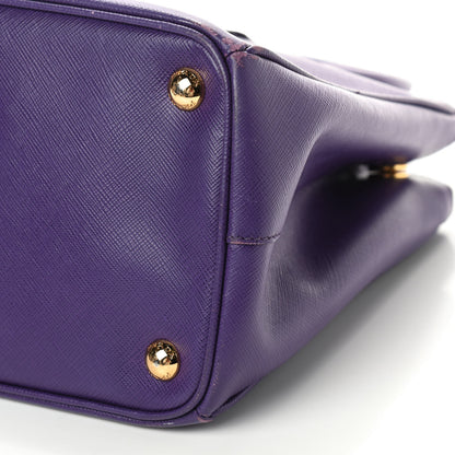 Prada Saffiano Small Galleria Double Zip Tote Viola 6 of 10