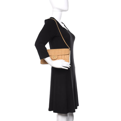 Chanel Lambskin East West Chocolate Bar Flap Beige 2 of 14