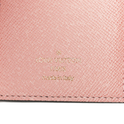 Louis Vuitton Damier Ebene Victorine Wallet Rose Ballerine 6 of 7