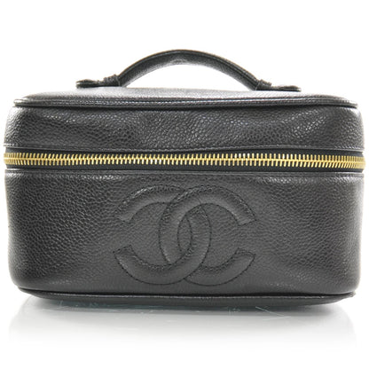 Chanel Lambskin Vanity Cosmetic Bag Black 8 of 8