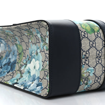 Gucci GG Supreme Monogram Blooms Vertical Tote Blue 8 of 9