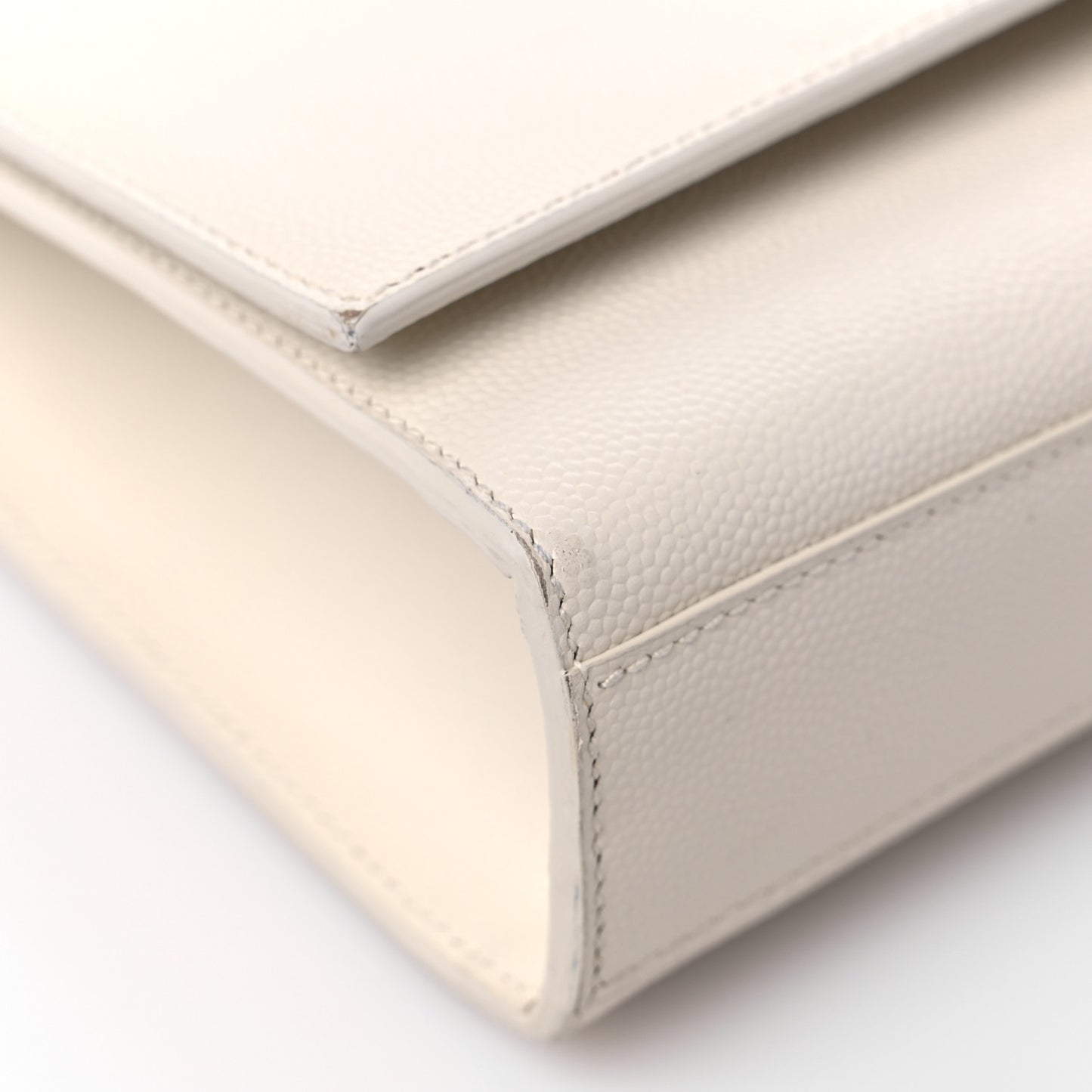 Grain De Poudre Small Monogram Kate Satchel Crema Soft