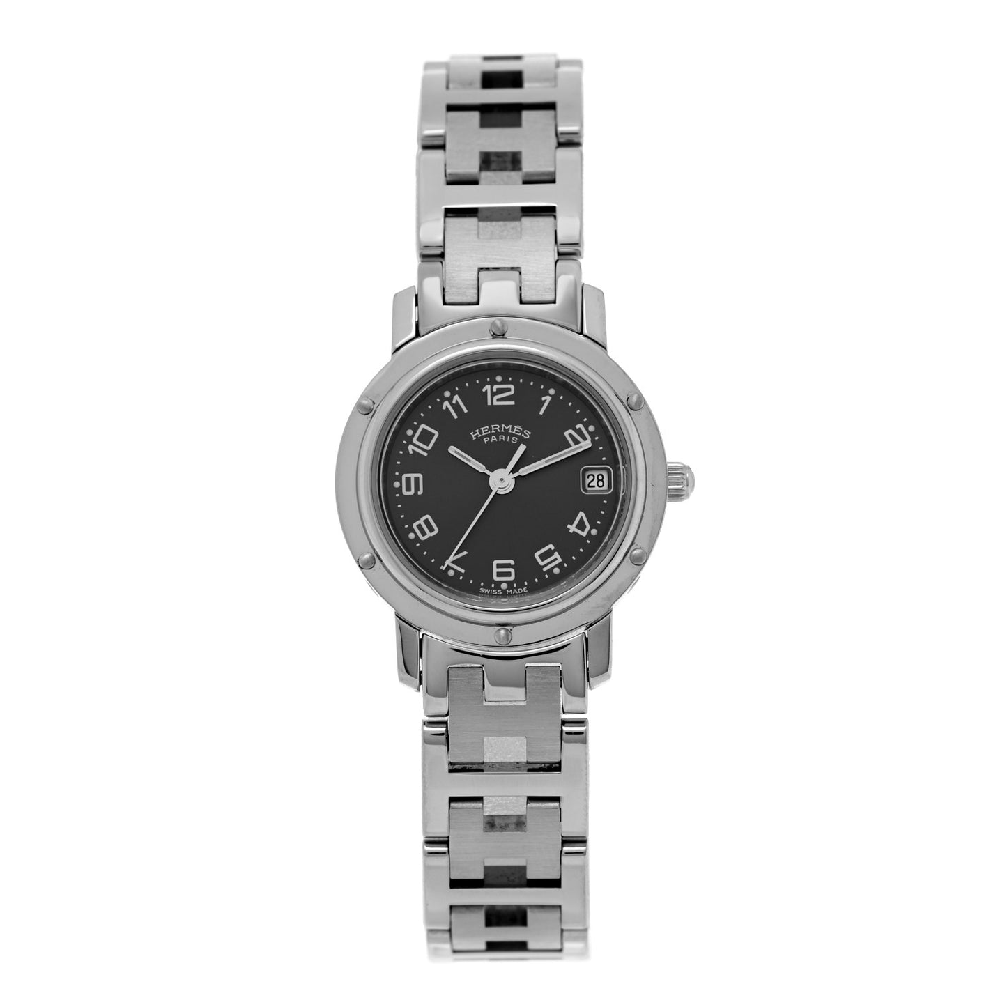 Stainless Steel 24mm Clipper Quartz Watch Grey