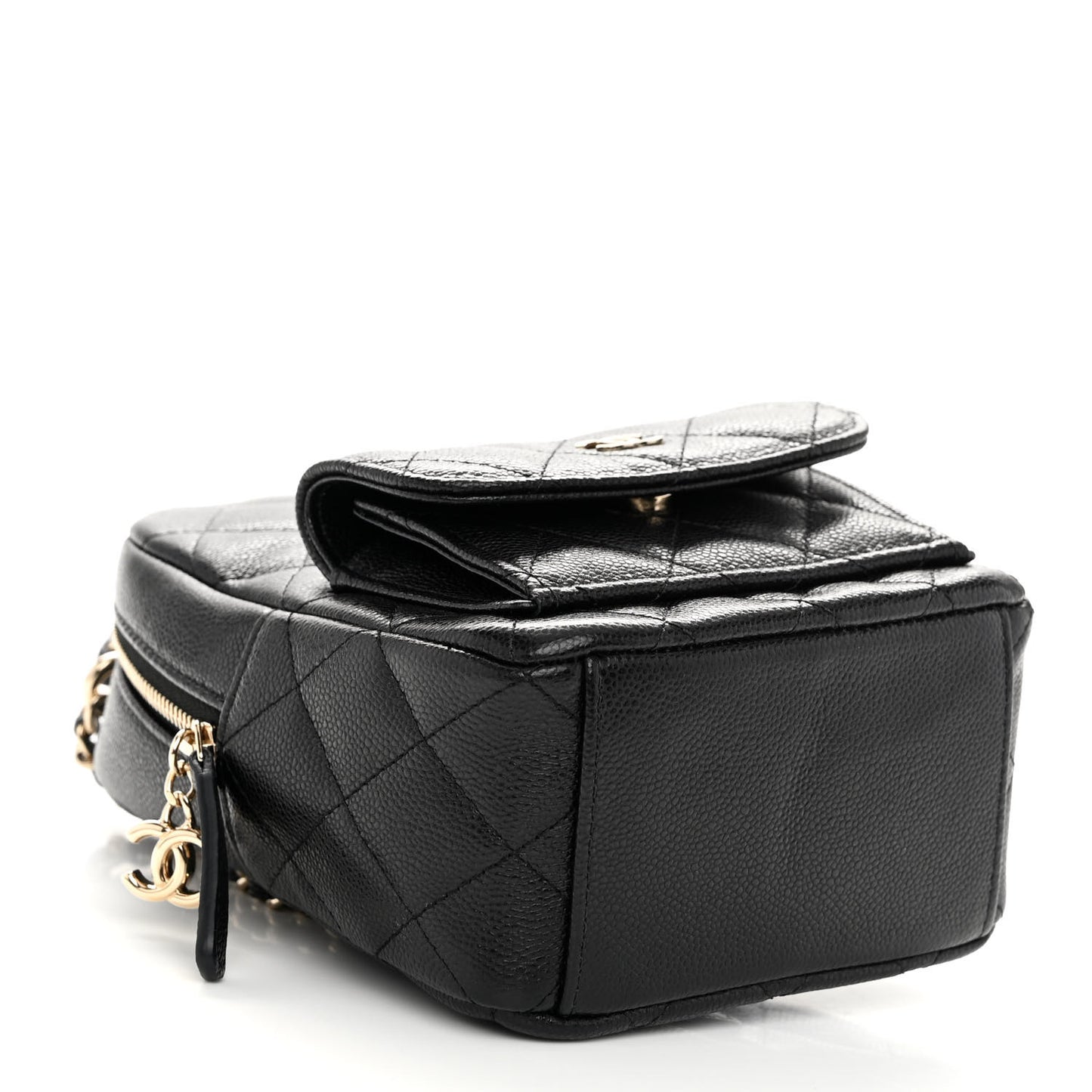Caviar Quilted CC Mini Classic Backpack Black