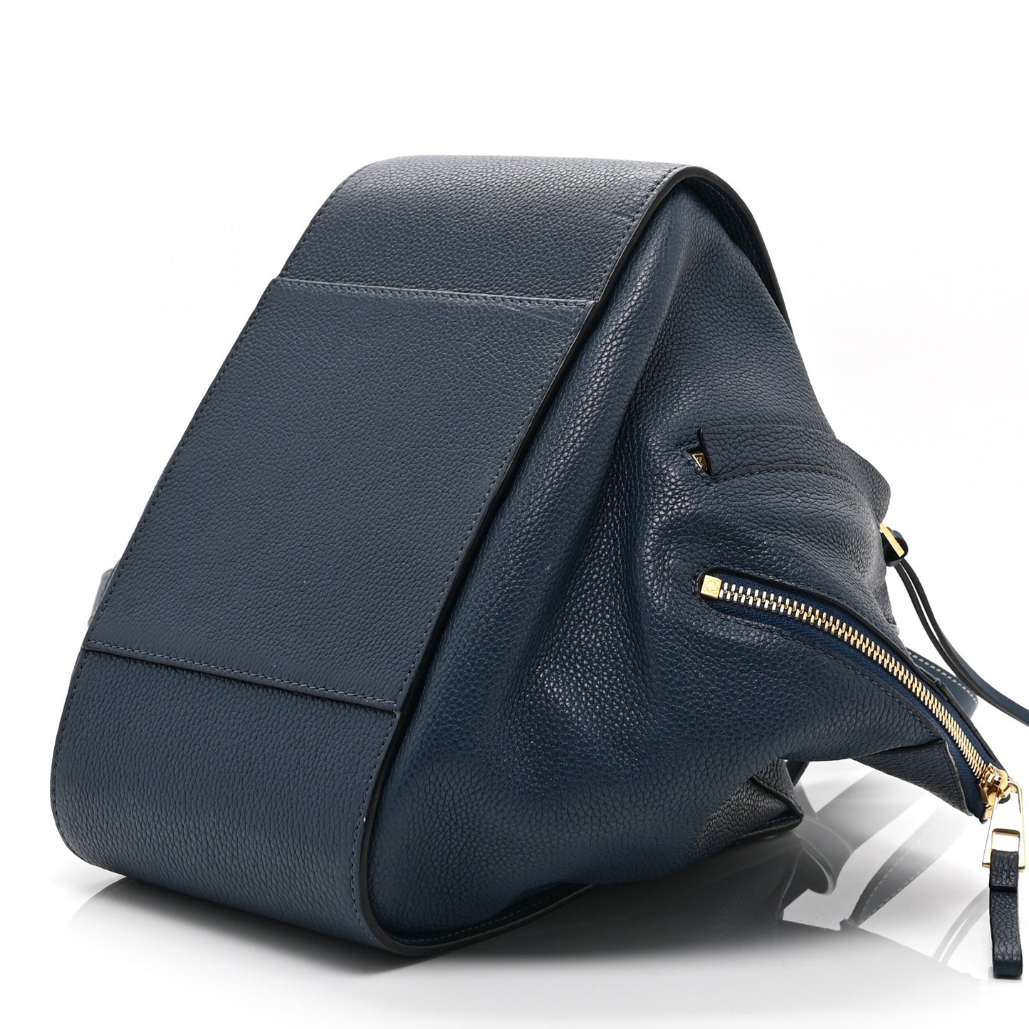 Grained Calfskin Small Hammock Shoulder Bag Marine