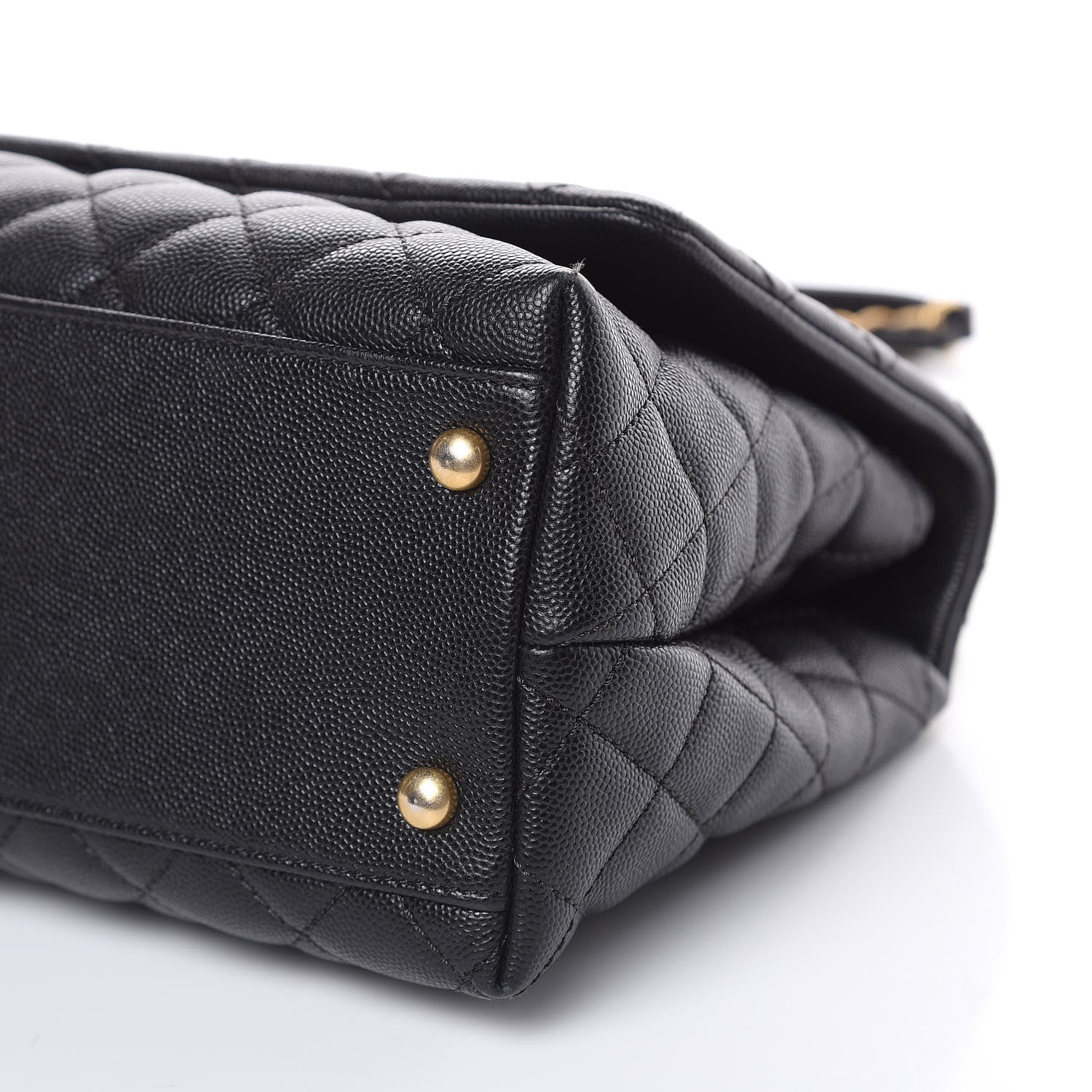 Chanel Caviar Quilted Small Coco Handle Flap Black 10 of 13