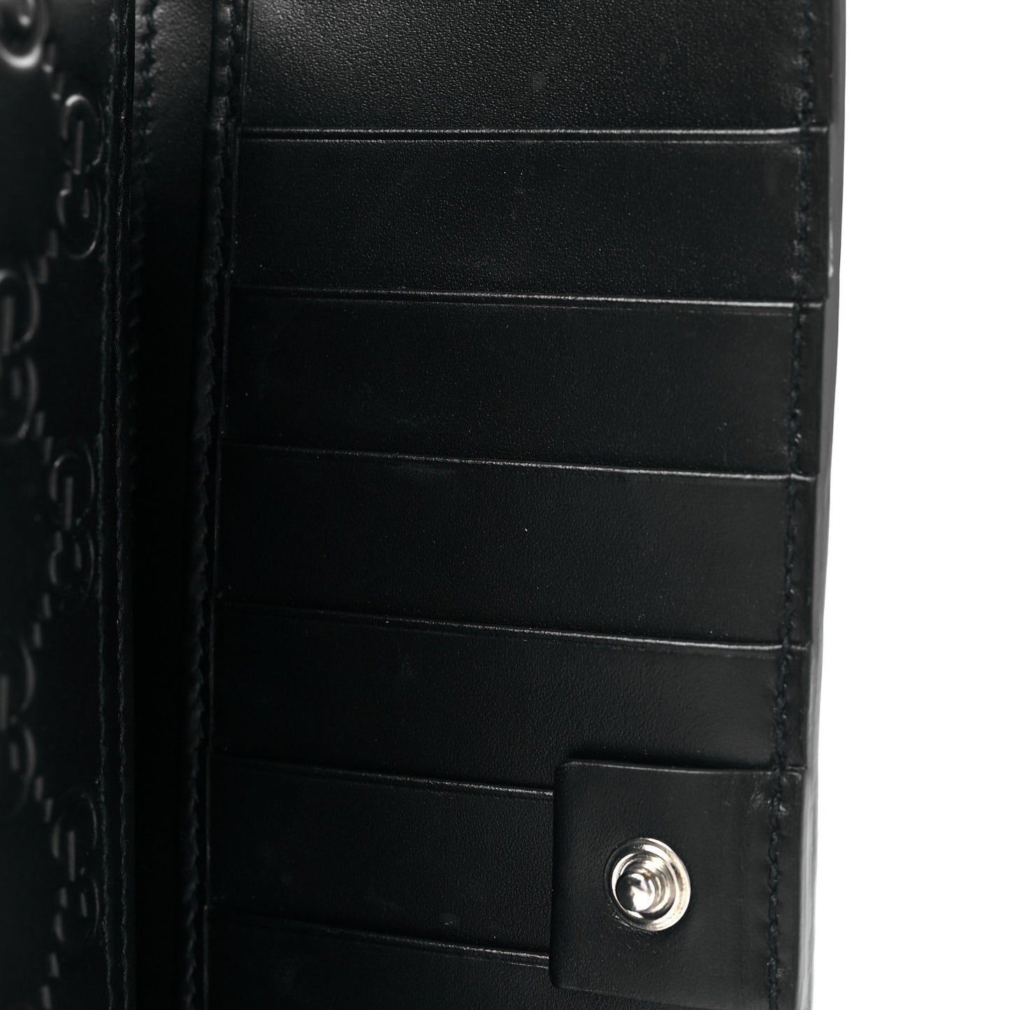 Guccissima Signature Web New Web Continental Wallet Black