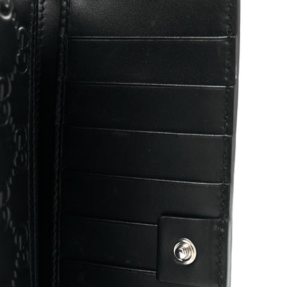 Gucci Guccissima Signature Web New Web Continental Wallet Black 9 of 10