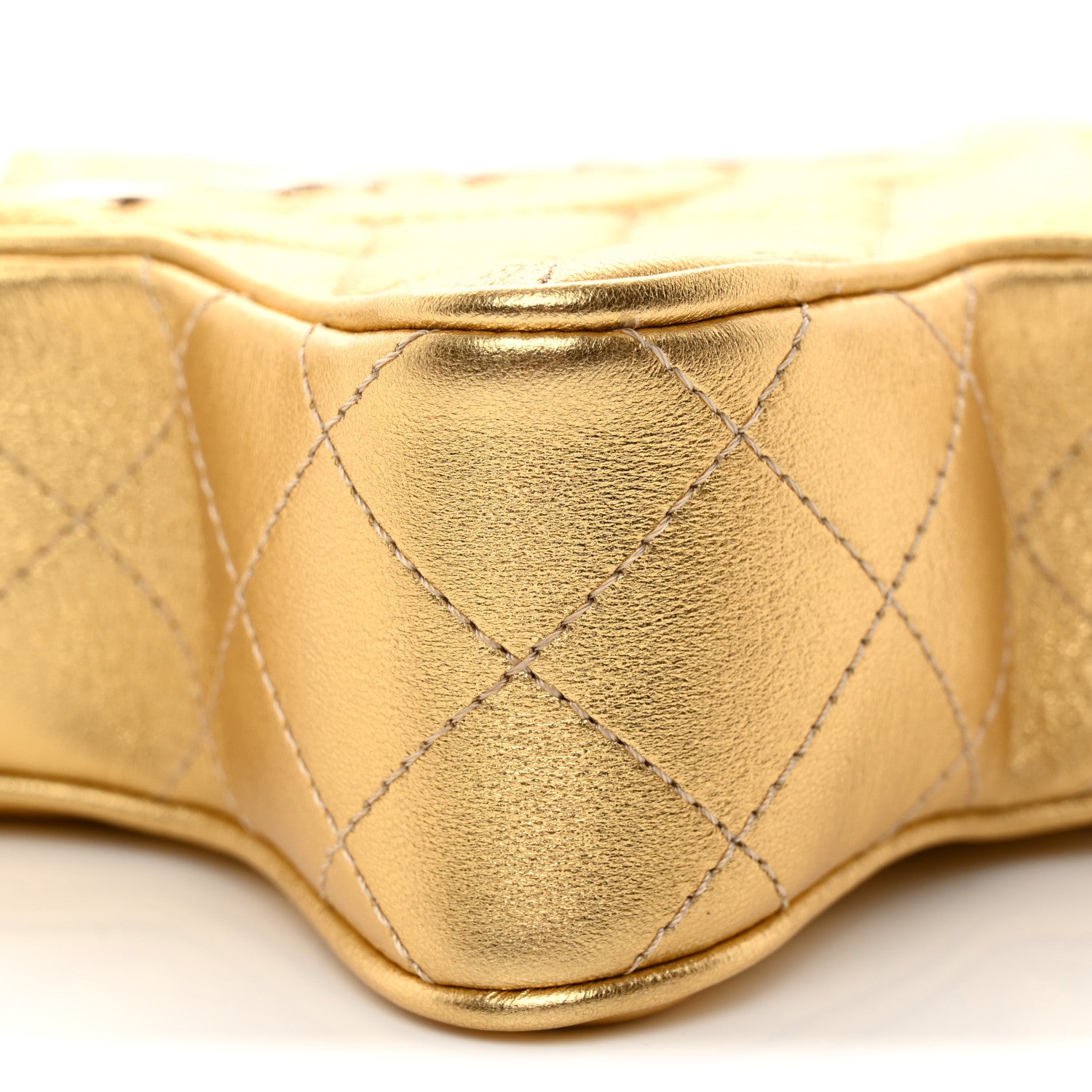 Chanel Metallic Lambskin Quilted Walk Of Fame Star Bag Gold 9 of 11