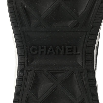 Chanel Velvet Calfskin Mixed Fibers CC Sneakers 37 Black 6 of 8