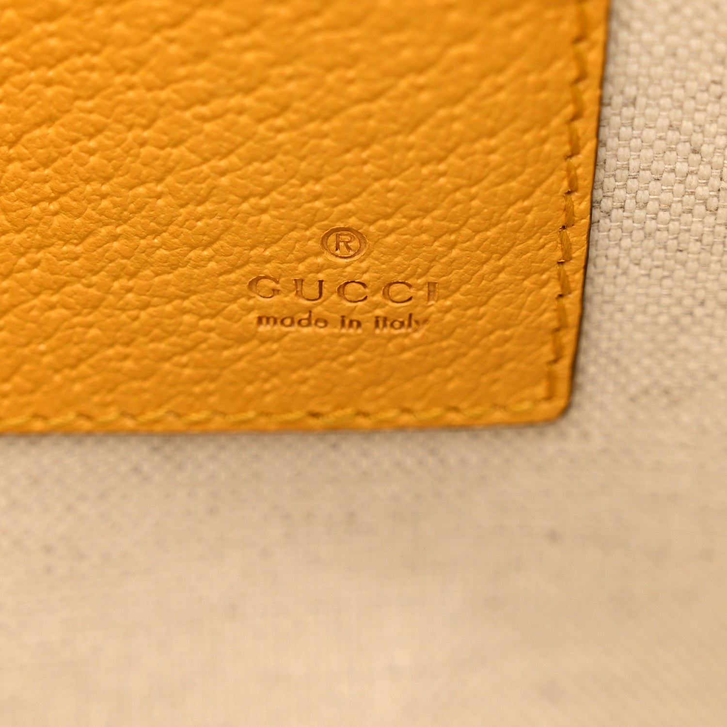 Gucci GG Supreme Monogram Neo Vintage Zip Wristlet Pouch Beige New Acero Crop 6 of 8