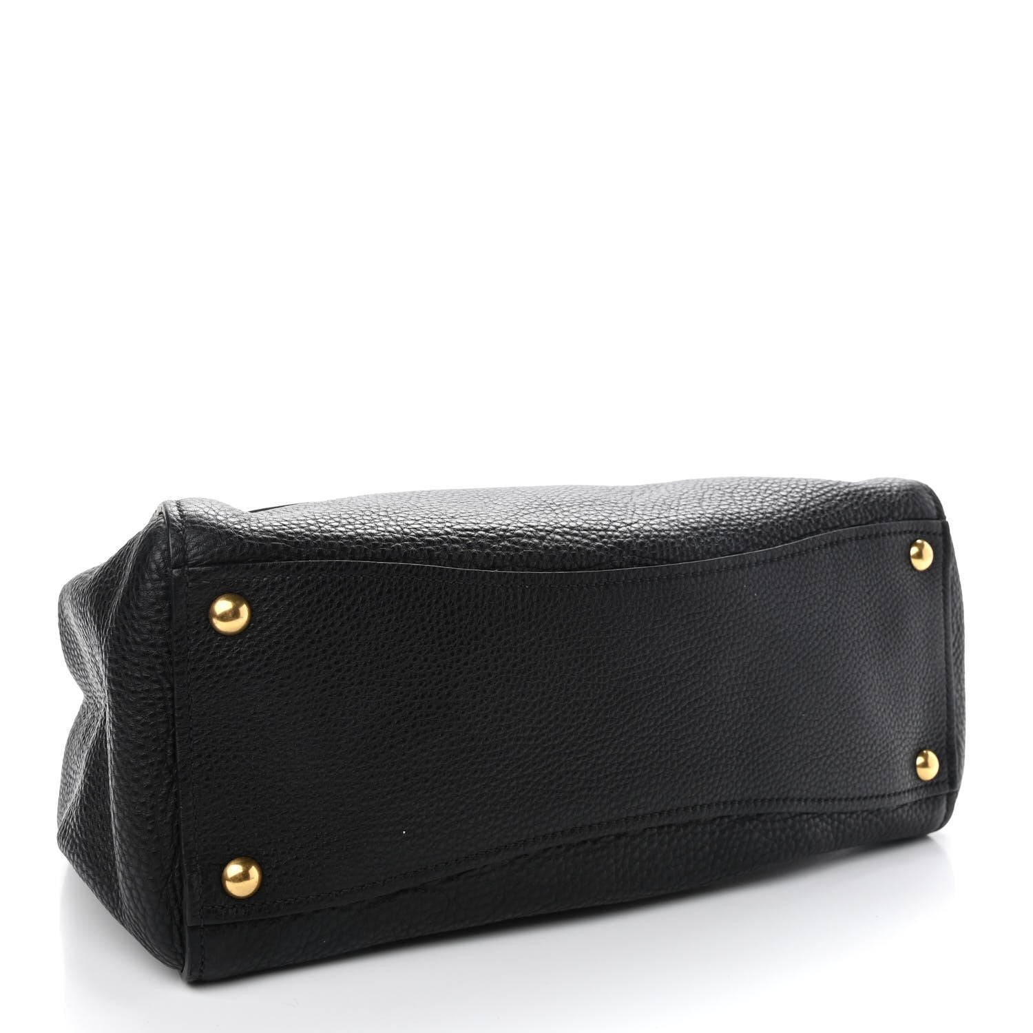 Miu Miu Goatskin Madras Tote Black 4 of 10