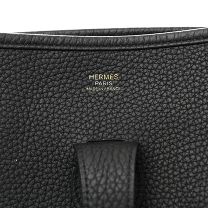 Hermes Taurillon Clemence Evelyne III GM Black 6 of 12