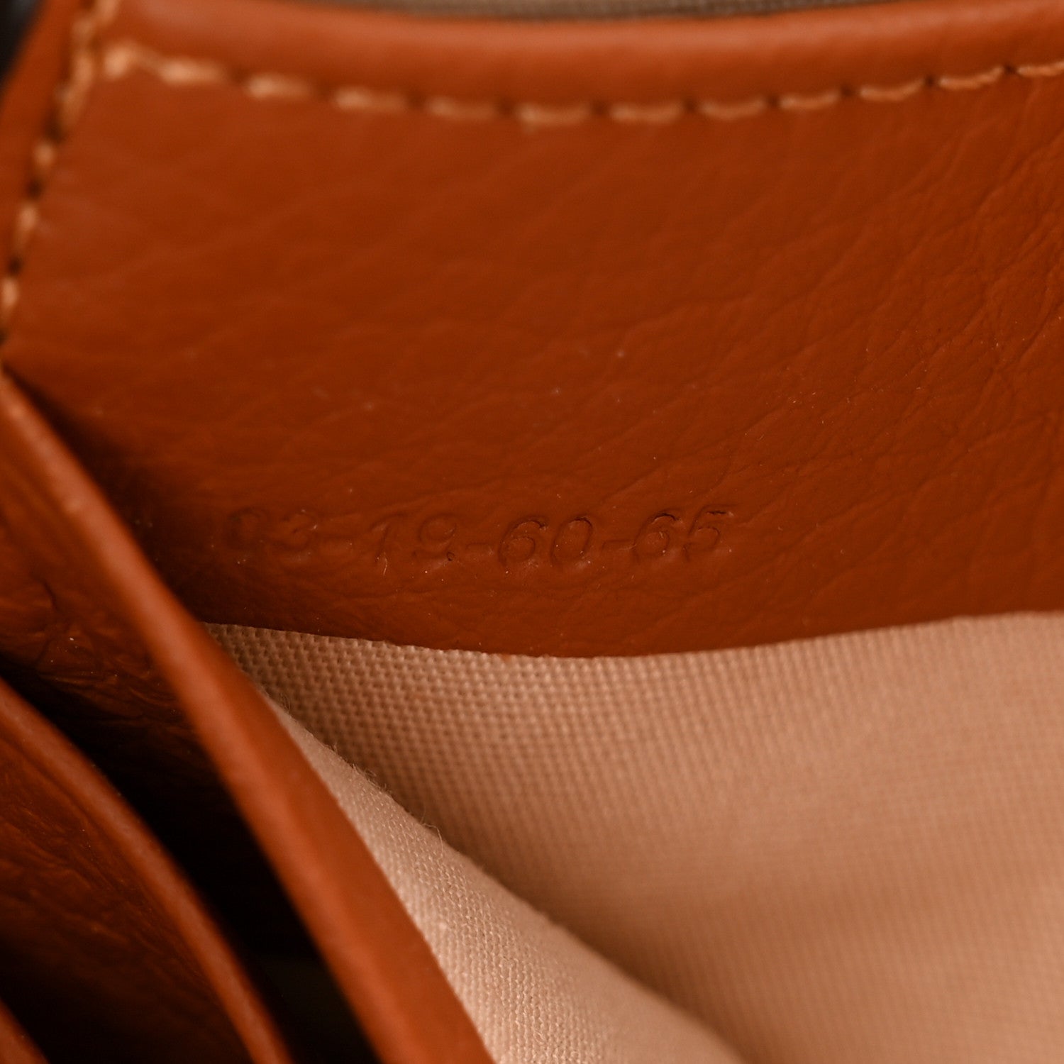 Chloe Calfskin Alphabet Flat Pouch Clutch Tan 7 of 14