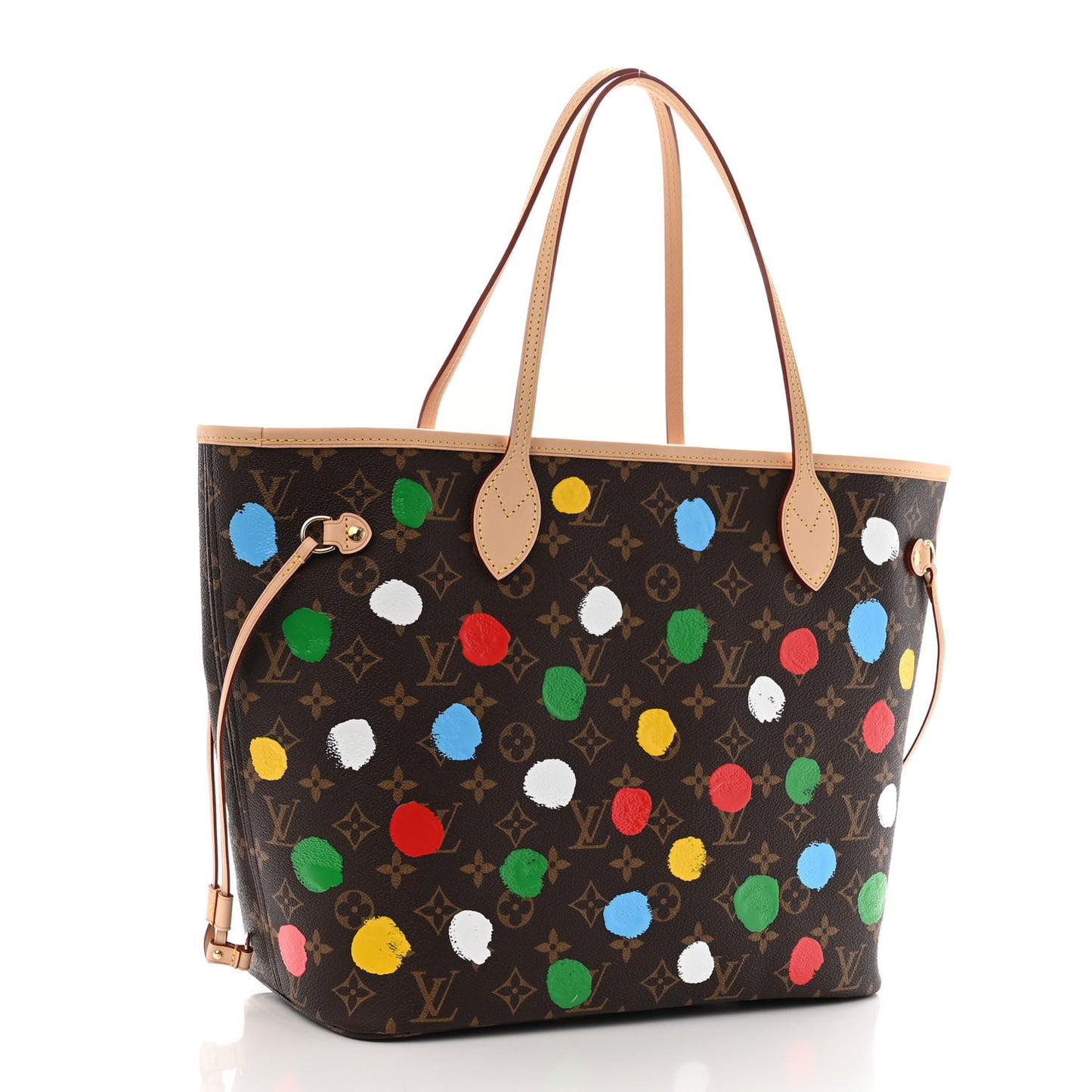 LV X YK Monogram Dots Neverfull MM