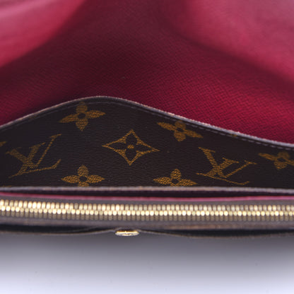 Louis Vuitton Monogram Emilie Wallet Fuchsia 5 of 15