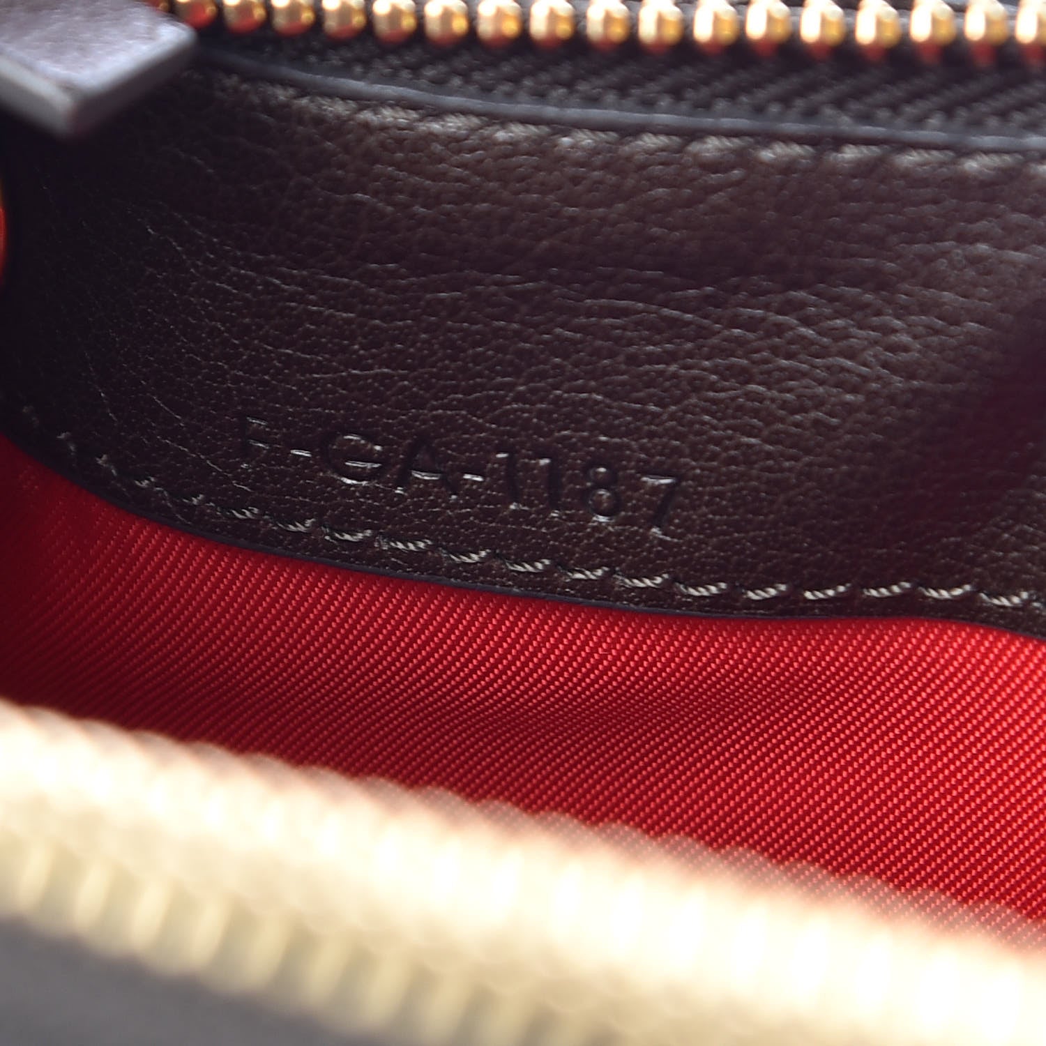 Celine Grained Lambskin Small Trio Crossbody Bag Brown 9 of 12