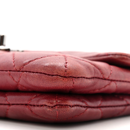 Chanel Lambskin Quilted Mini Mineral Nights Flap Crossbody Bag Dark Red 10 of 12