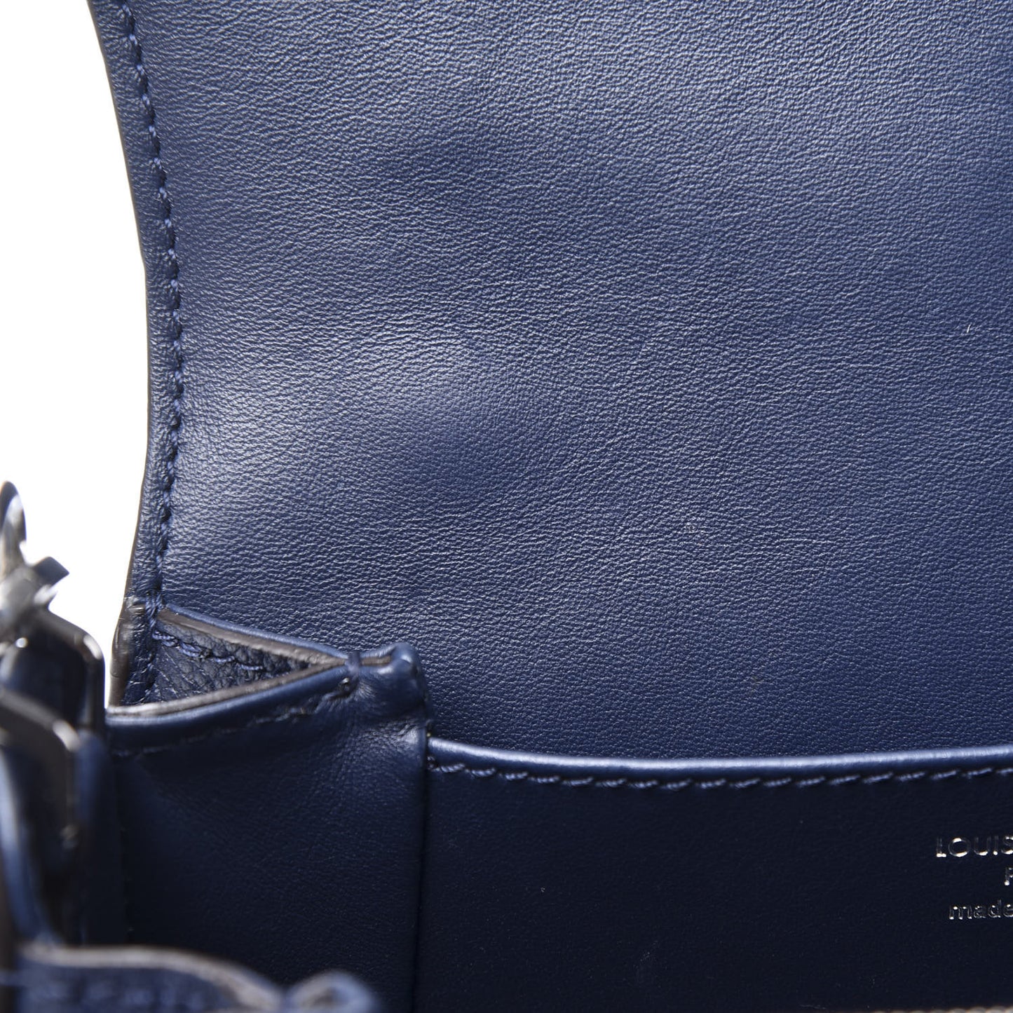 Grained Calfskin Vivienne NM Blue Marine