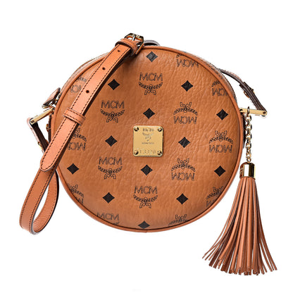 MCM Visetos Medium Heritage Tambourine Cognac 1 of 11