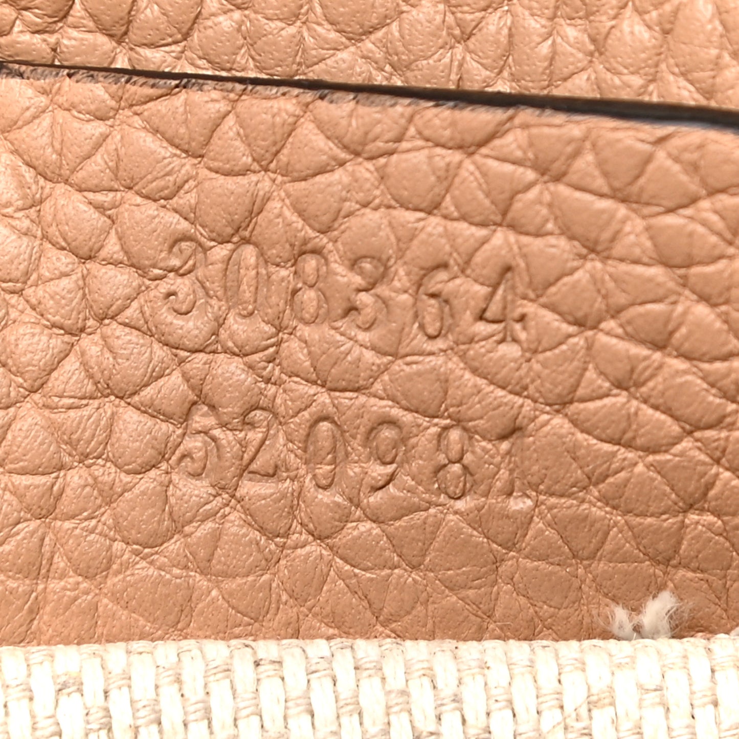 Pebbled Calfskin Small Soho Disco Bag Camelia