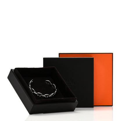 Hermes Sterling Silver MM Chaine d'Ancre Enchainee Cuff Bracelet SH 5 of 5
