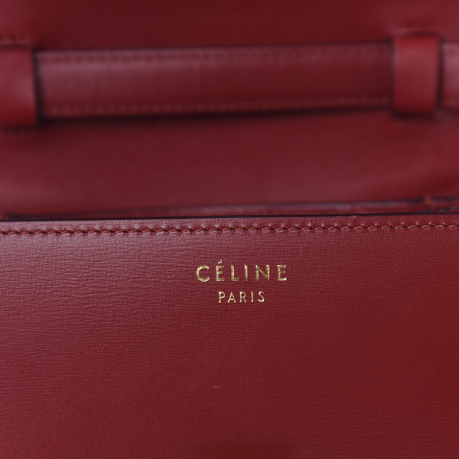 Celine Box Calfskin Small Classic Box Flap Bag Red 9 of 11