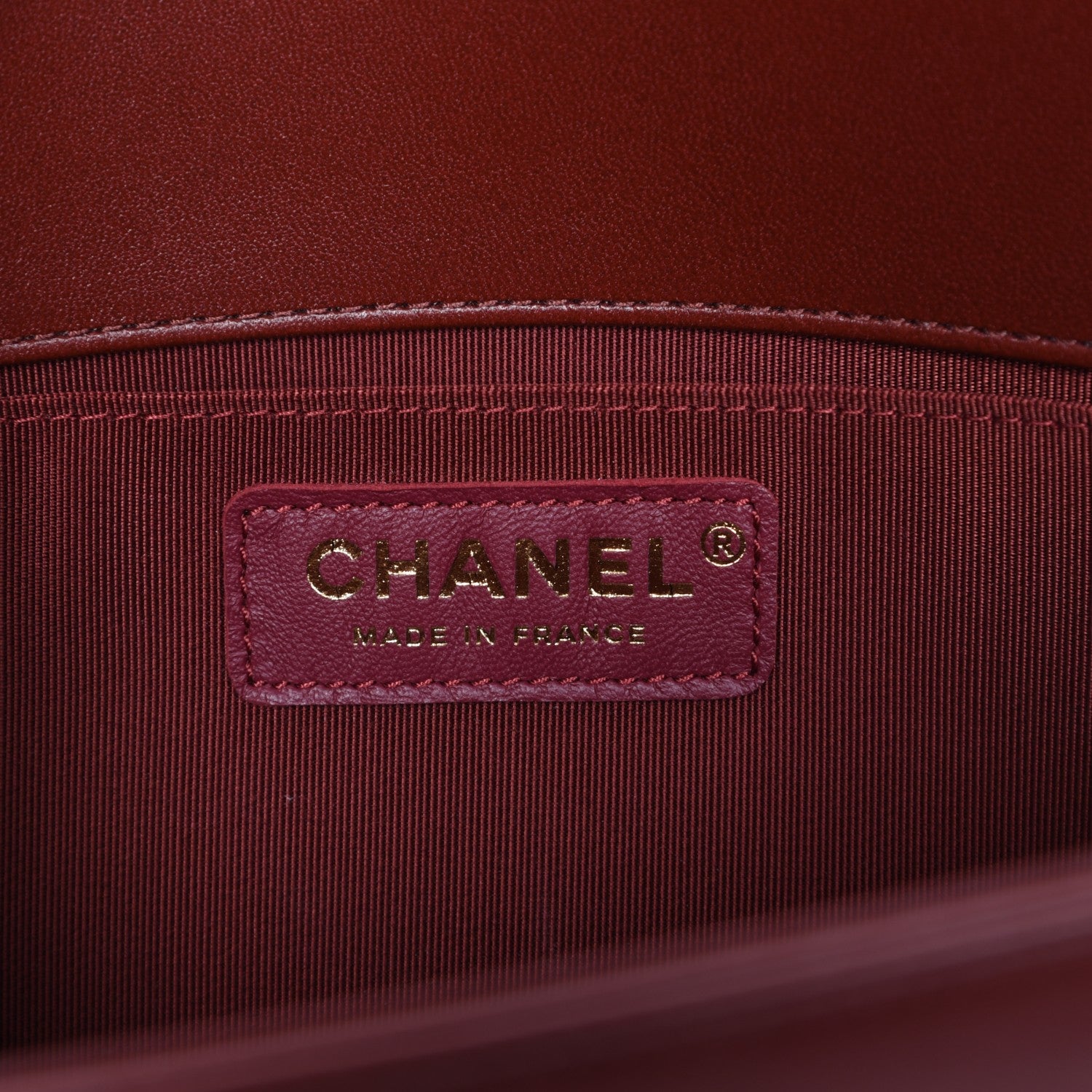 Chanel Lambskin Quilted Medium Boy Flap Burgundy 6 of 7