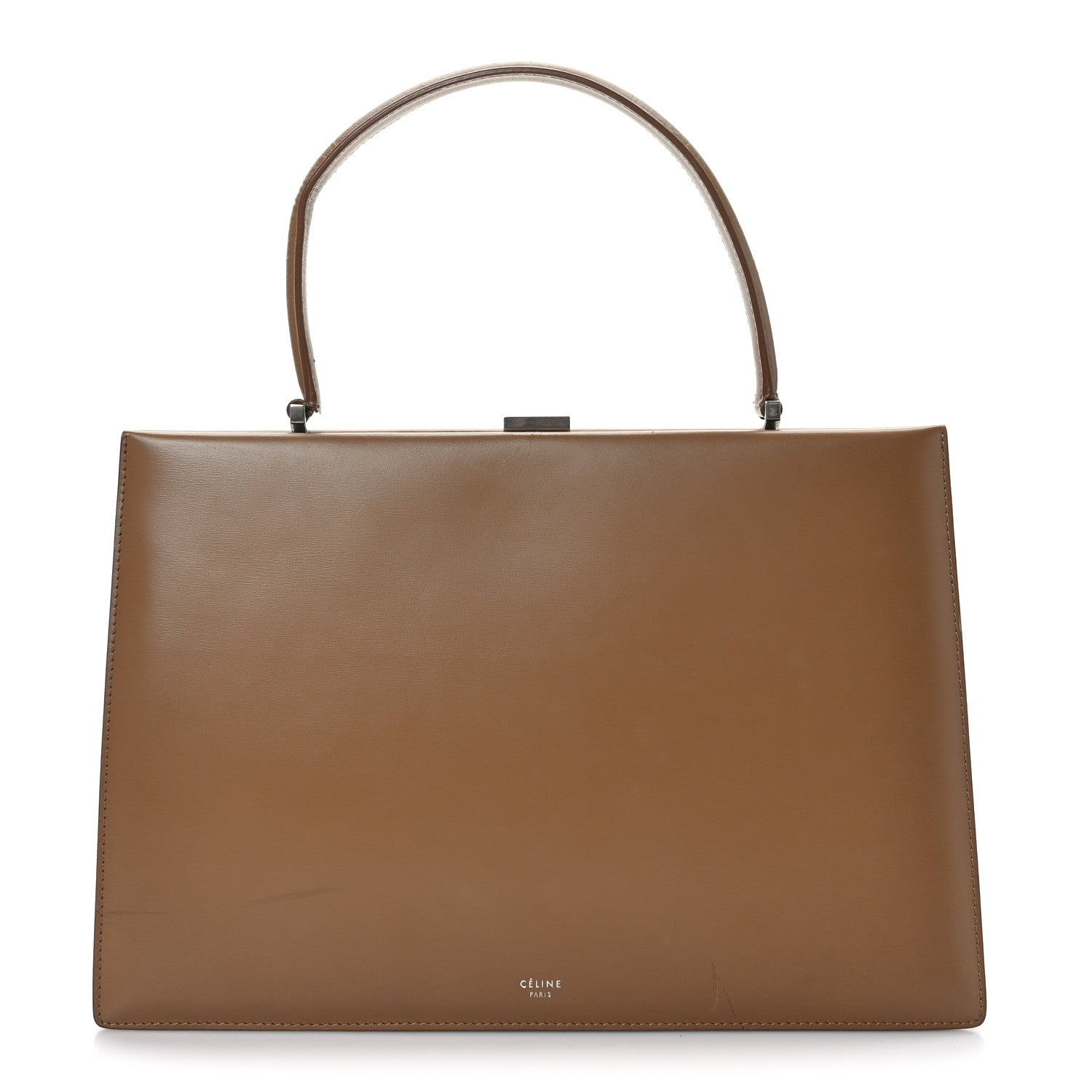 Celine Patina Box Calfskin Medium Clasp Bag Light Camel 1 of 10