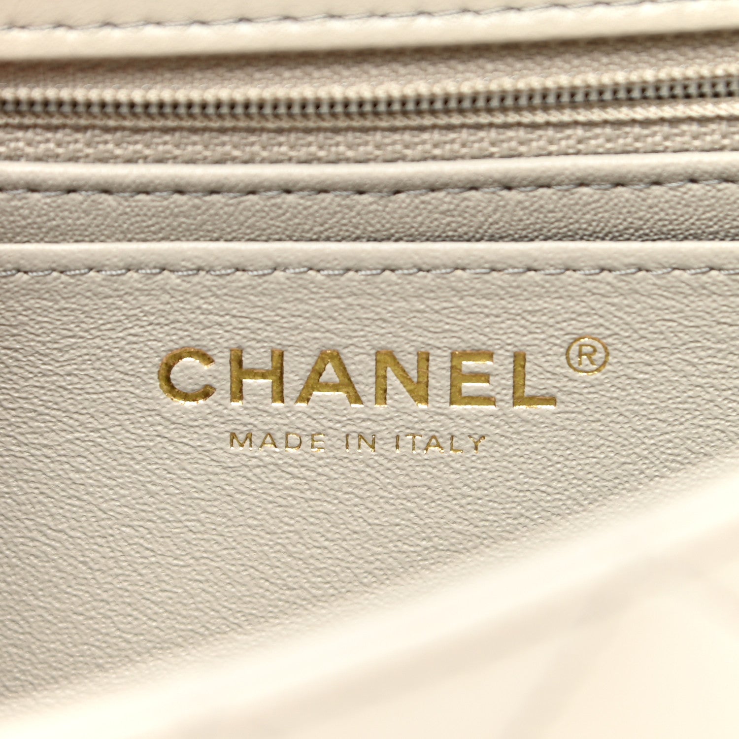 Chanel Lambskin Quilted Mini Rectangular Flap Grey 6 of 9