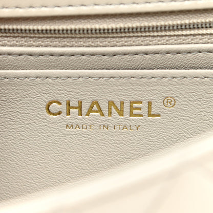 Chanel Lambskin Quilted Mini Rectangular Flap Grey 6 of 9