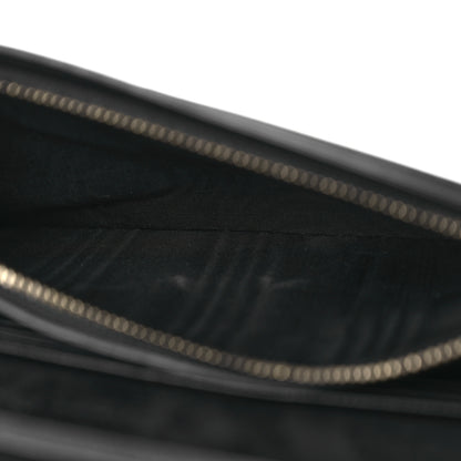 Christian Dior Grained Calfskin Saddle Chain Pouch Black 7 of 15