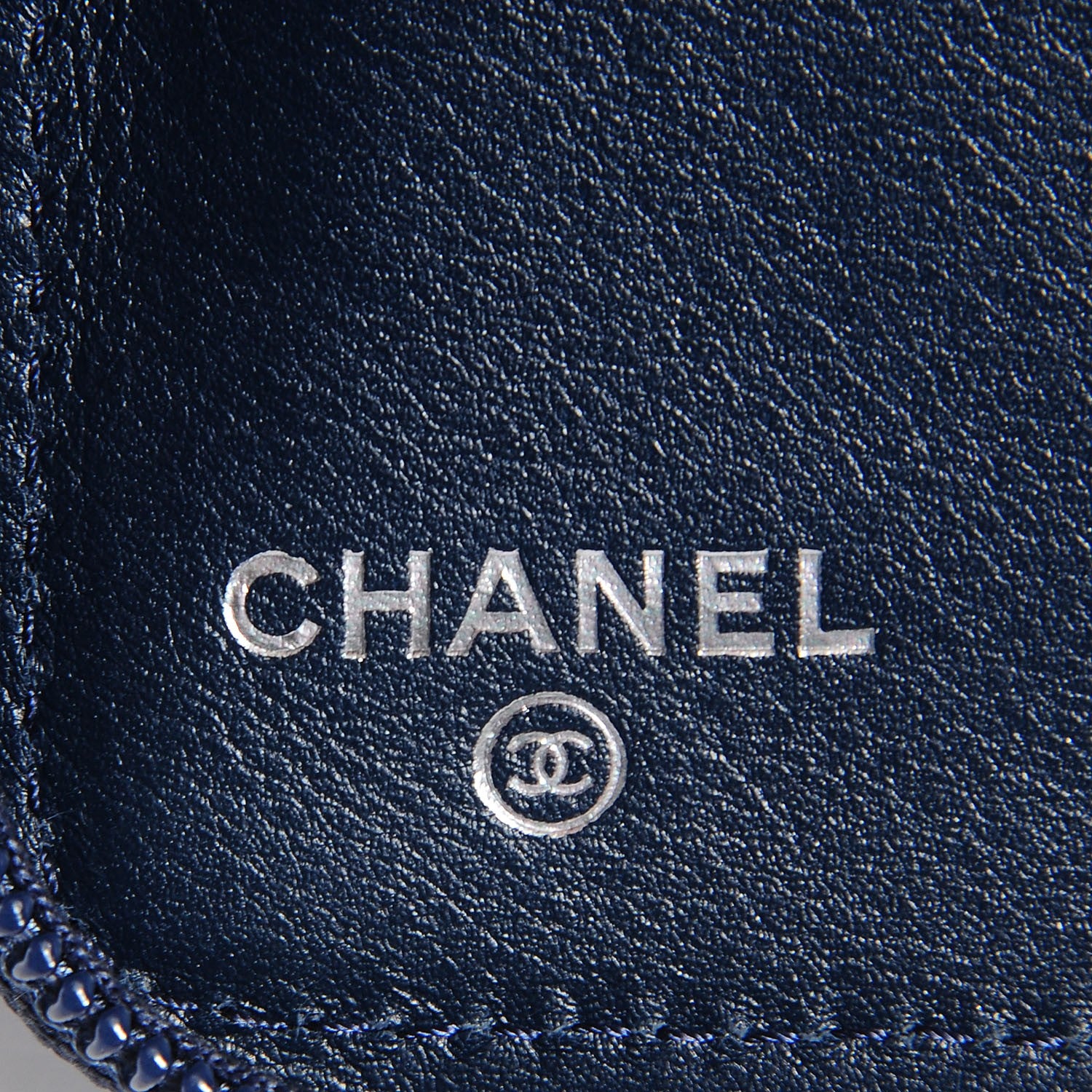 Chanel Caviar Large Timeless CC Zip Around Wallet Navy Blue 6 of 9