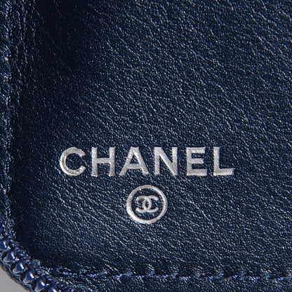 Chanel Caviar Large Timeless CC Zip Around Wallet Navy Blue 6 of 9
