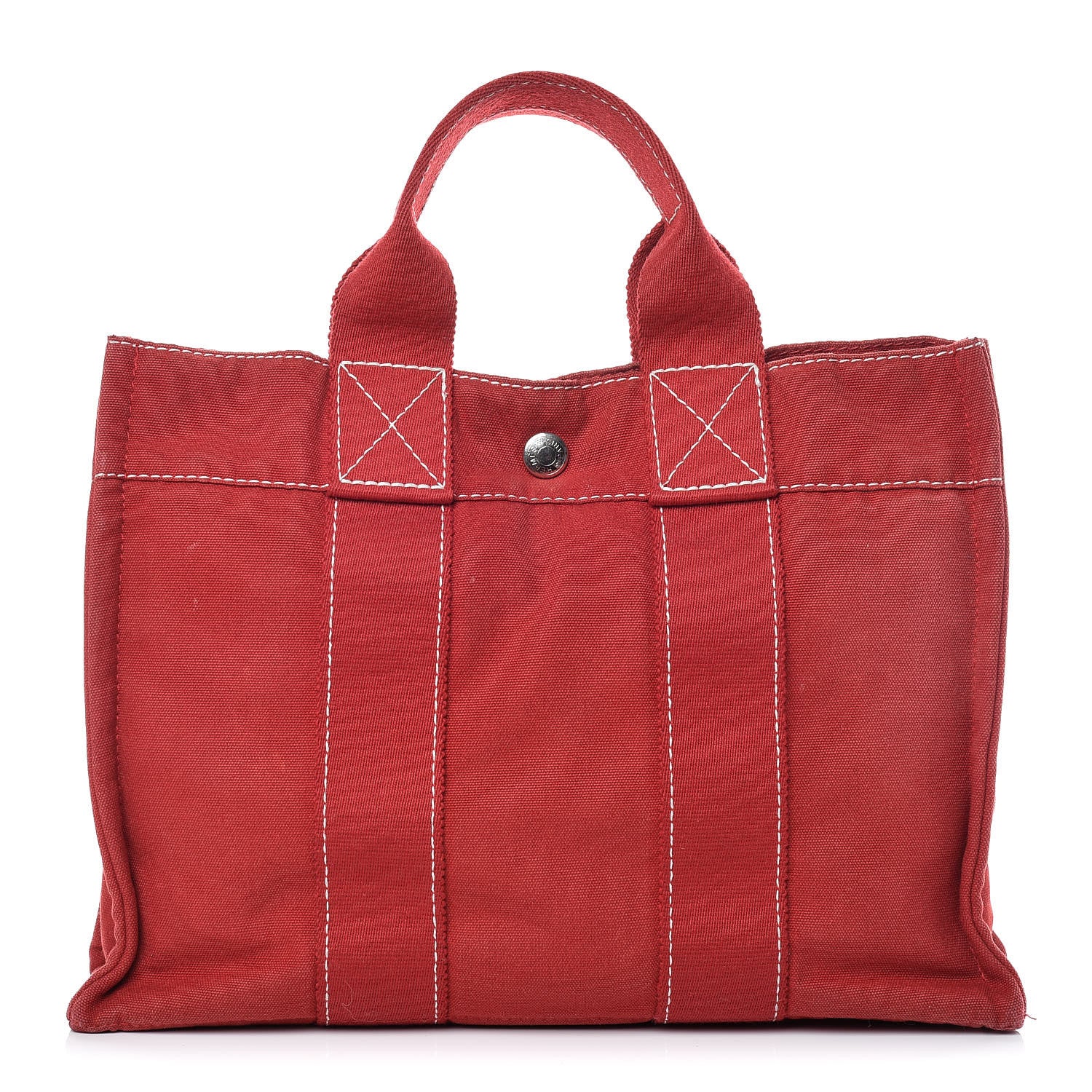 Hermes Canvas Fourre Tout PM Red 1 of 18