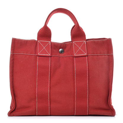 Hermes Canvas Fourre Tout PM Red 1 of 18