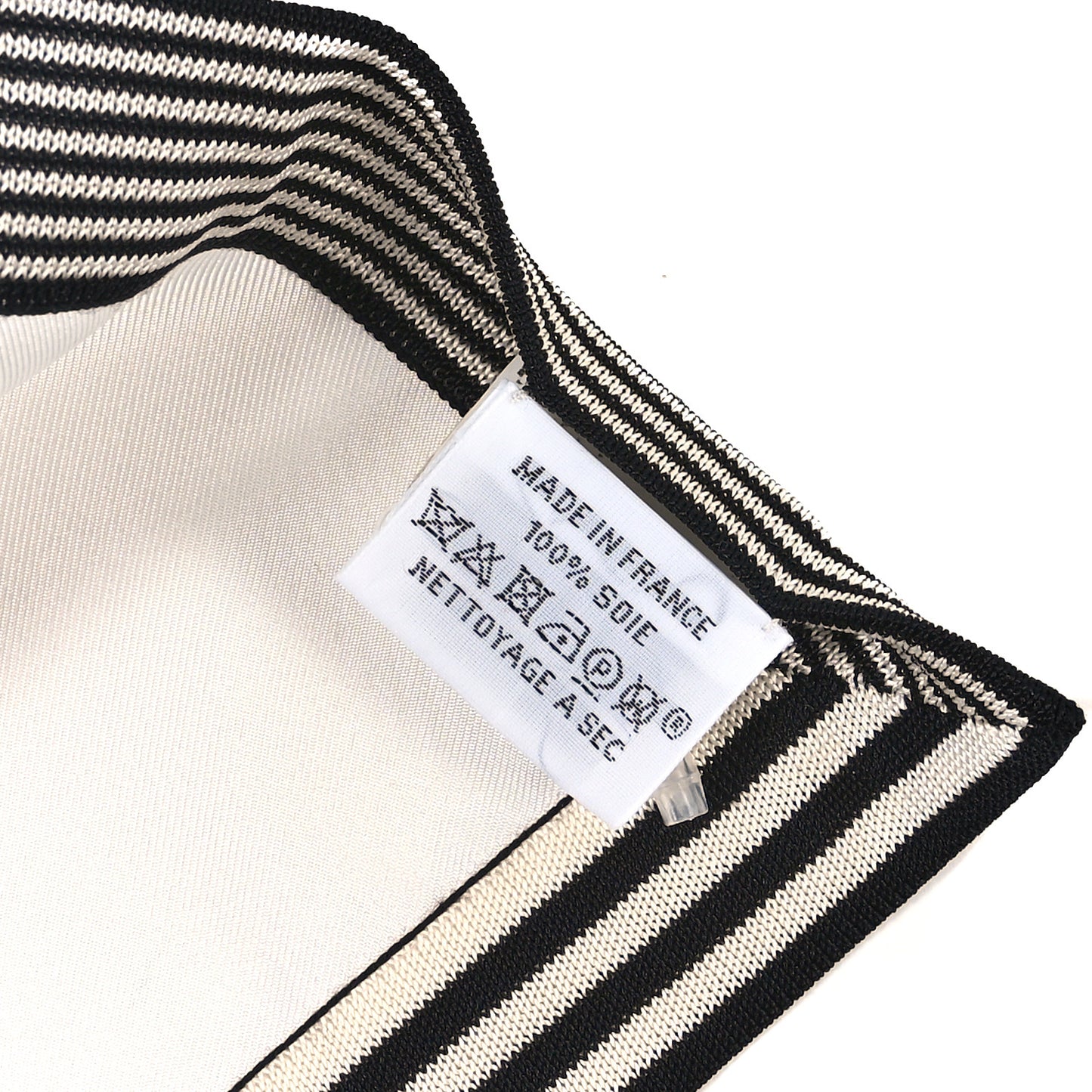 Silk Brides De Gala Brode Scarf 90 White Black