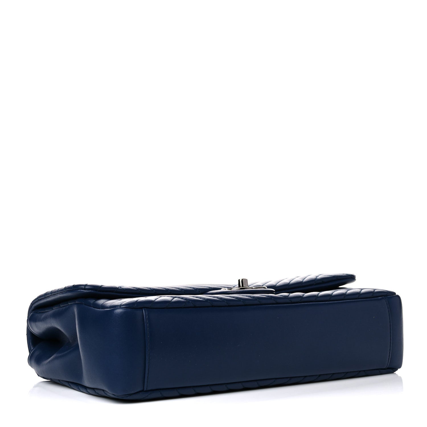 Chanel Lambskin Quilted Large CC Crossing Flap Navy 4 of 14