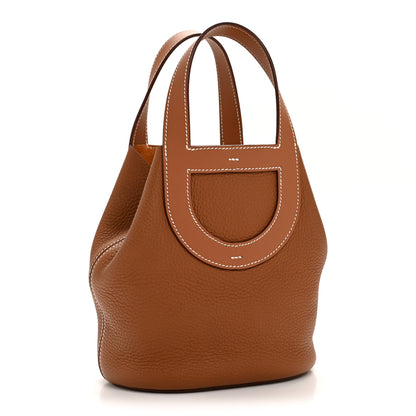 Hermes Taurillon Clemence Swift In-The-Loop 18 Bag Gold 3 of 12
