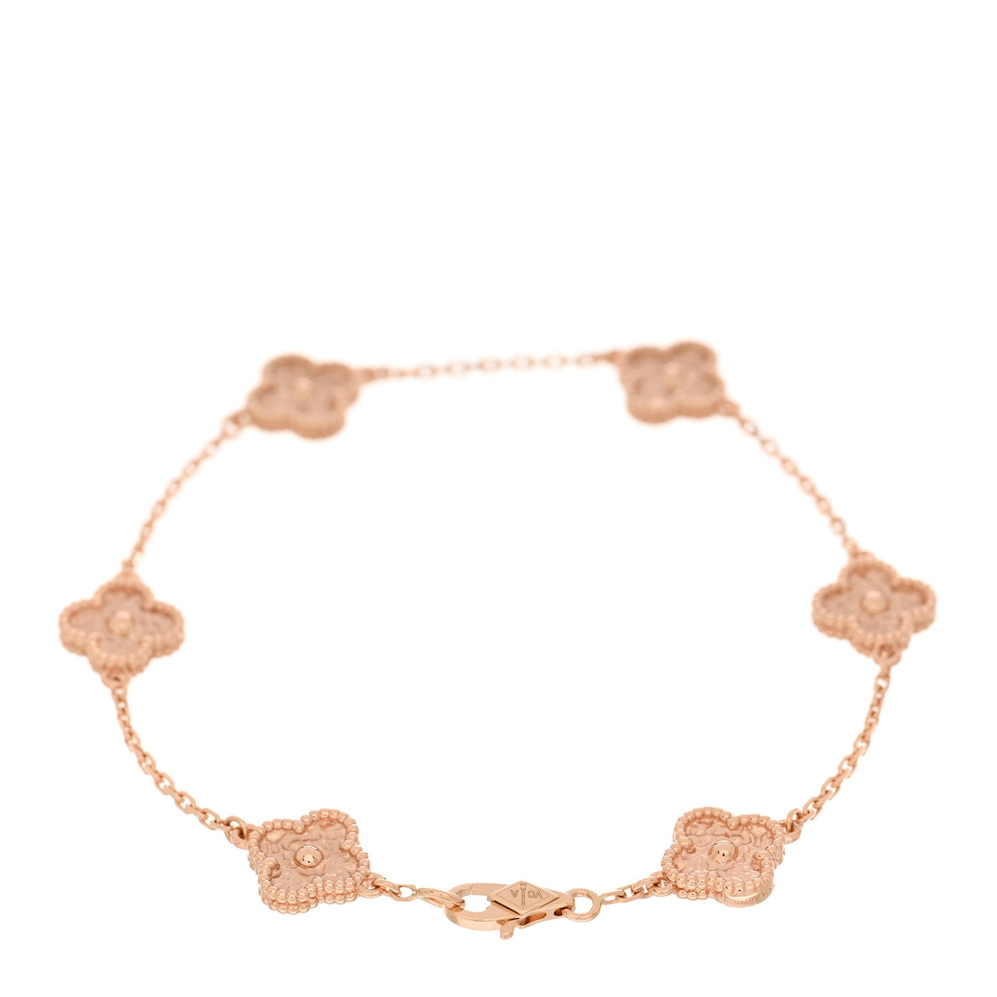 18K Rose Gold 6 Motifs Sweet Alhambra Bracelet