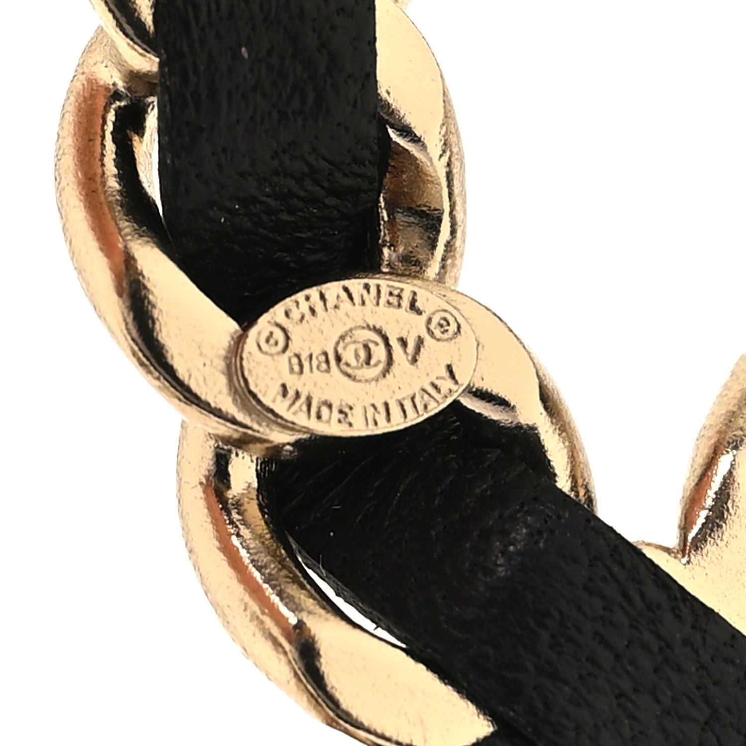 Chanel Lambskin Chain CC Brooch Black 3 of 3