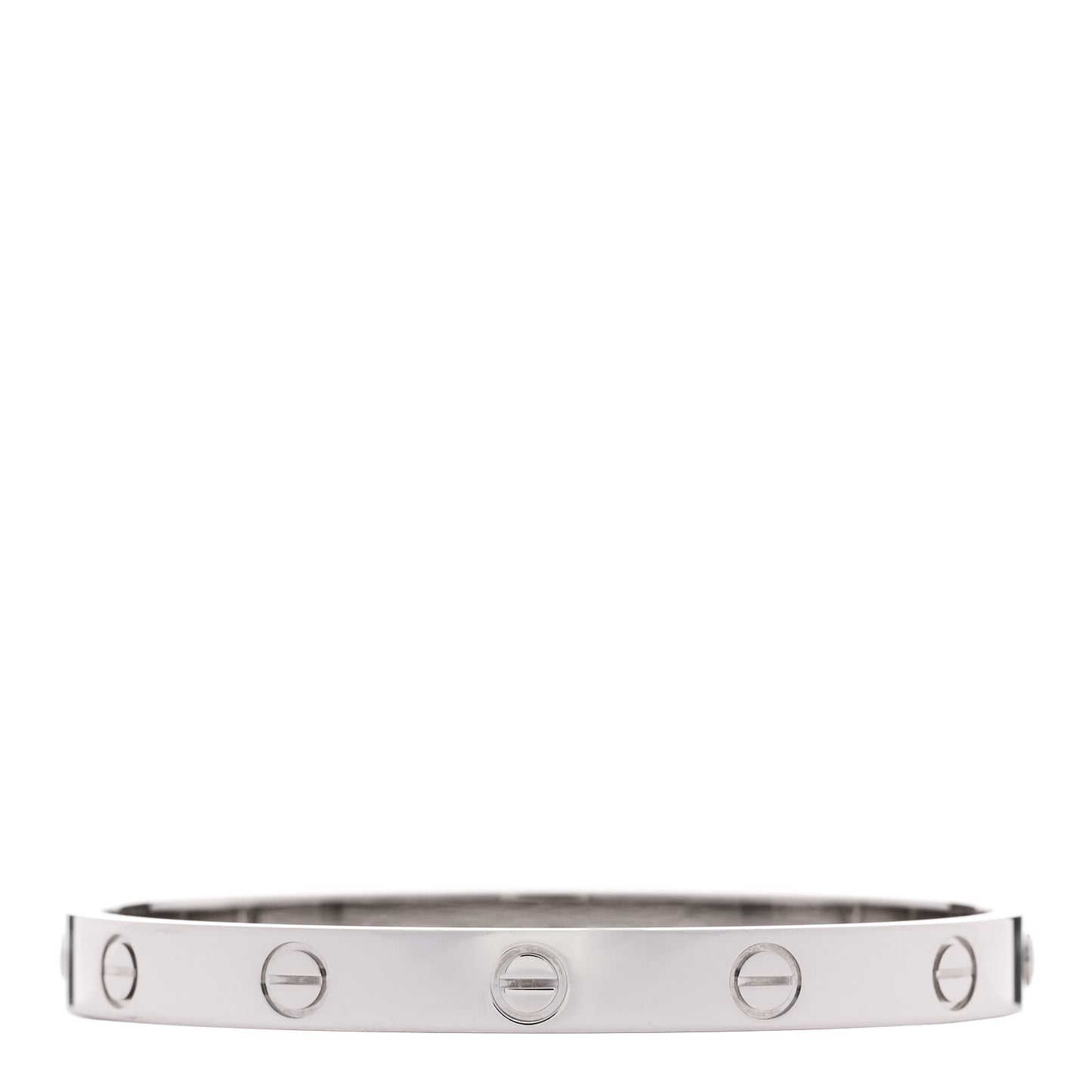 18K White Gold LOVE Bracelet 16