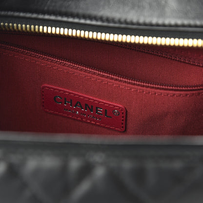 Chanel Aged Calfskin Quilted Medium Gabrielle Hobo Black 8 of 11