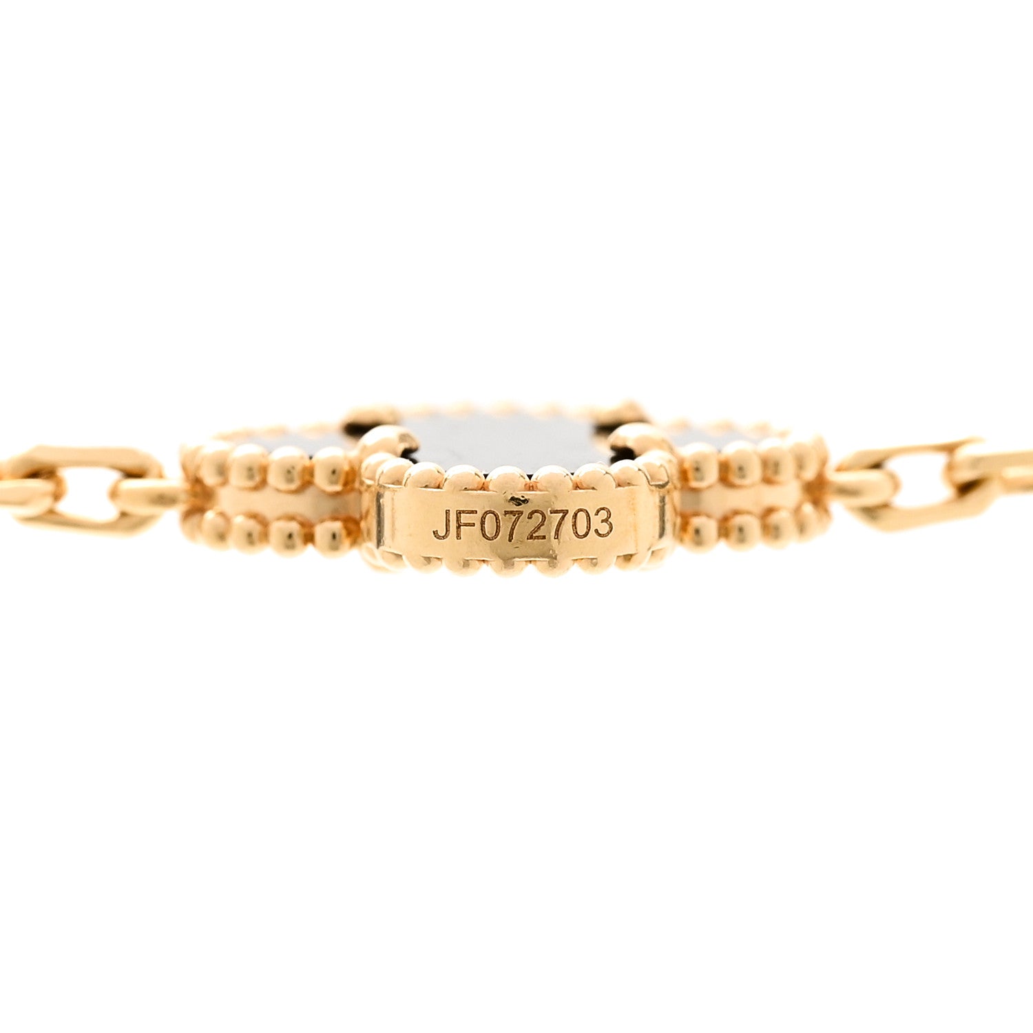 Van Cleef & Arpels 18K Yellow Gold Black Onyx 20 Motifs Vintage