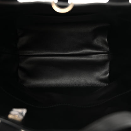 Christian Dior Calfskin Macrocannage Small Toujours Vertical Tote Black 5 of 12