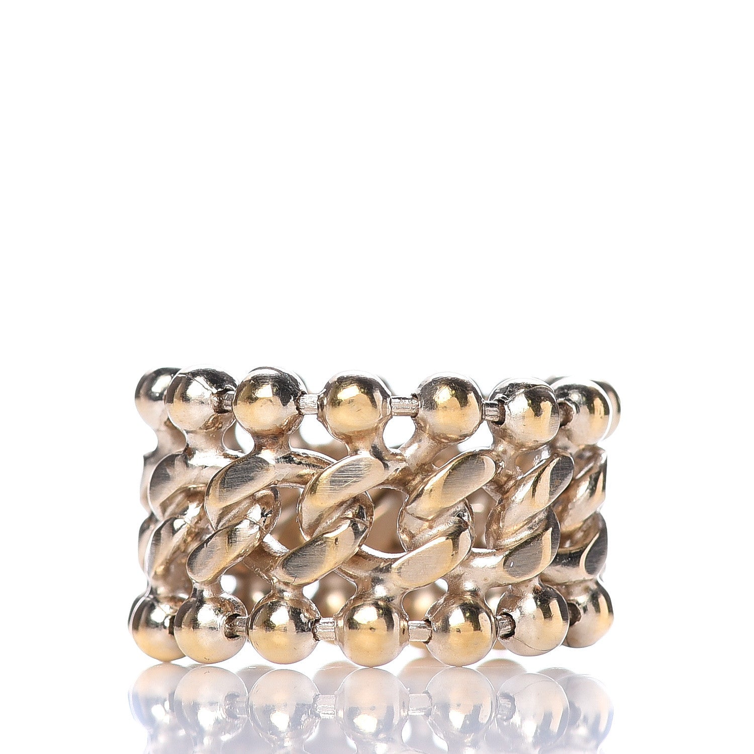 Chanel Chain CC Ring 7 Gold 3 of 4