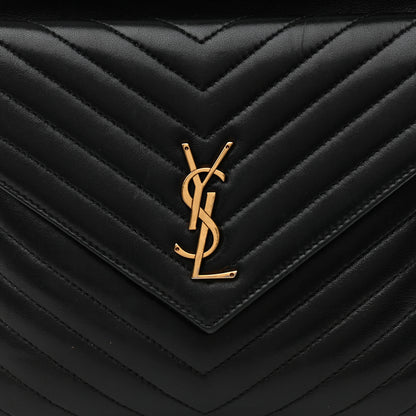 Saint Laurent Lambskin Matelasse Monogram Joe Backpack Black 8 of 10