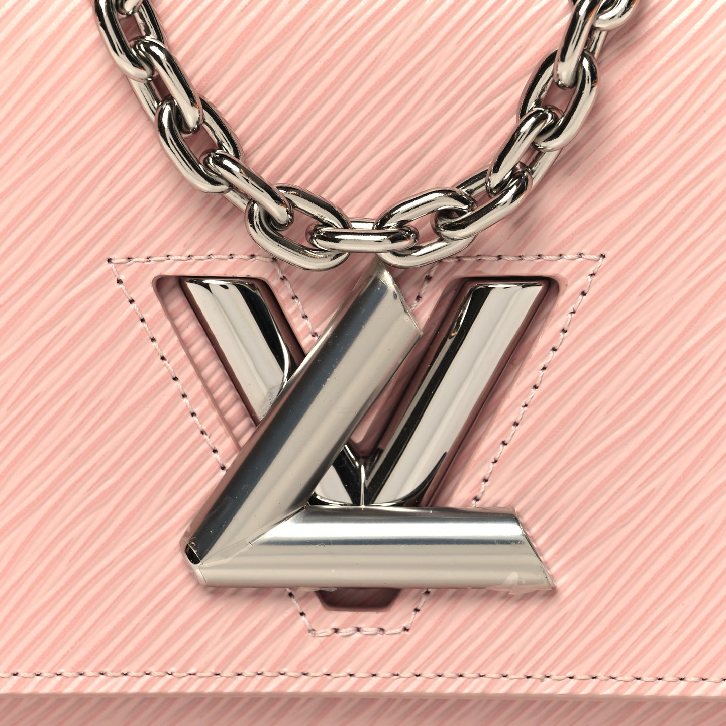 Epi Twist Chain Wallet Rose Ballerine